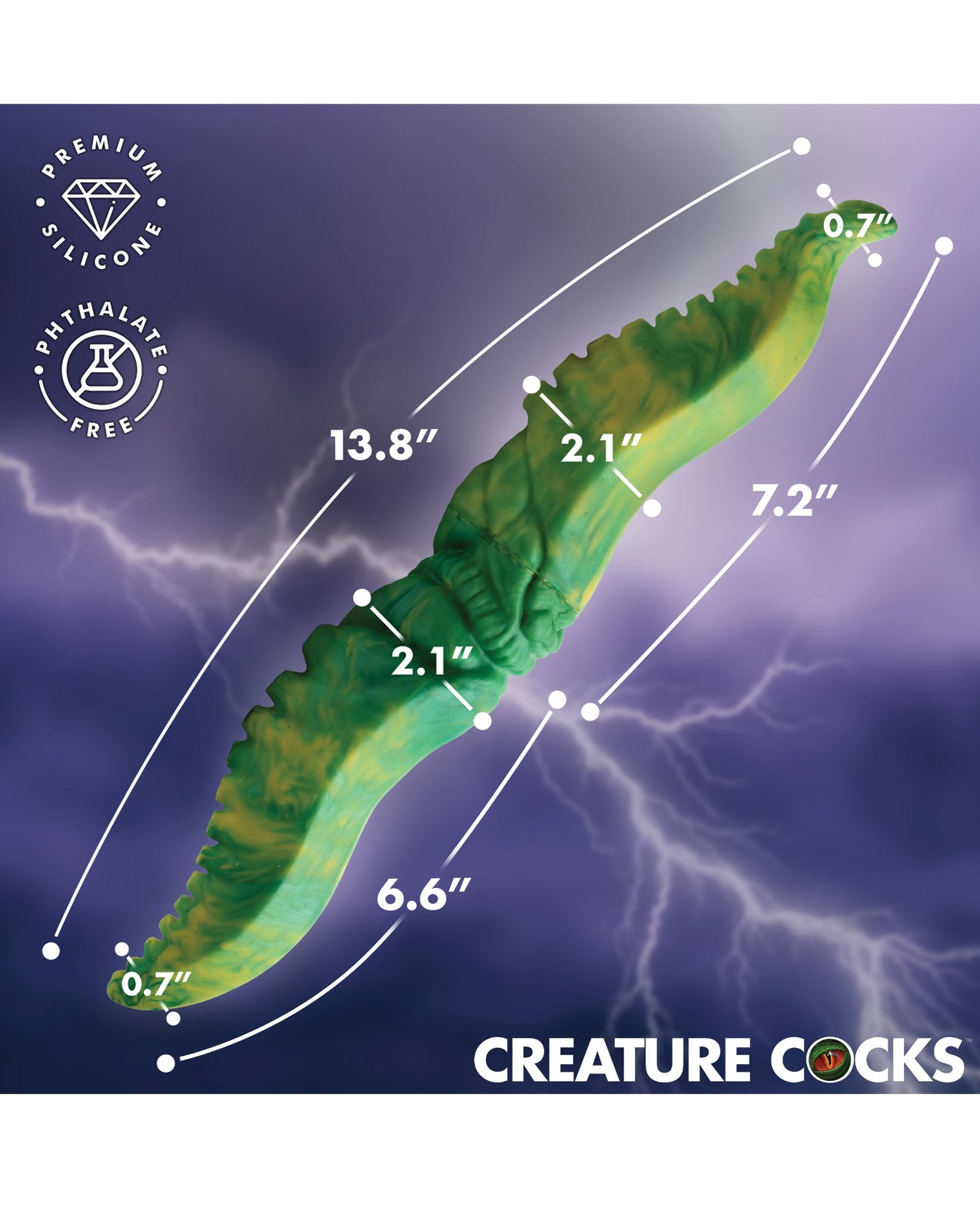 Creature Cocks Dual Kraken Silicone Double Dildo by Creature Cocks