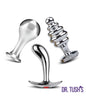 Dr. Tush's Tools of Temptation Medium Anal Plug Set - Metal by Dr. Tush's
