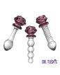 Dr. Tush's Sacred Glass Rose Collection Anal Plug Set - Glass by Dr. Tush's