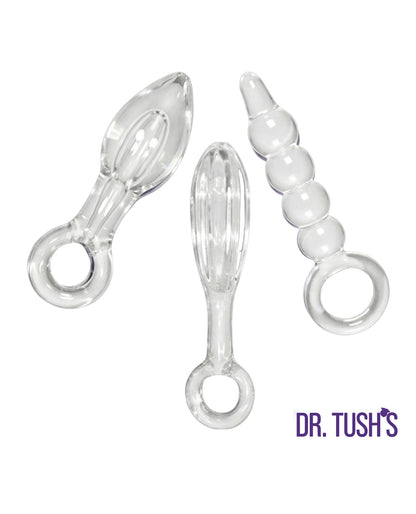 Dr. Tush's Halo of Pleasure Collection Anal Plug Set - Glass by Dr. Tush's