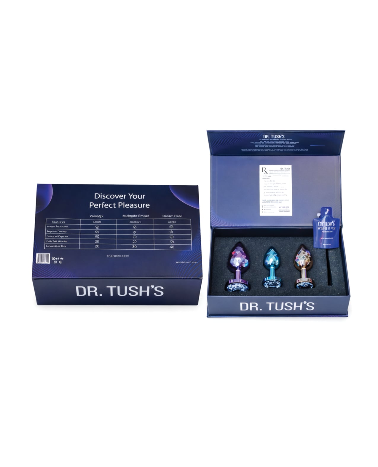 Dr. Tush's Dragon Pearls Collection Anal Plug Set - Metal by Dr. Tush's