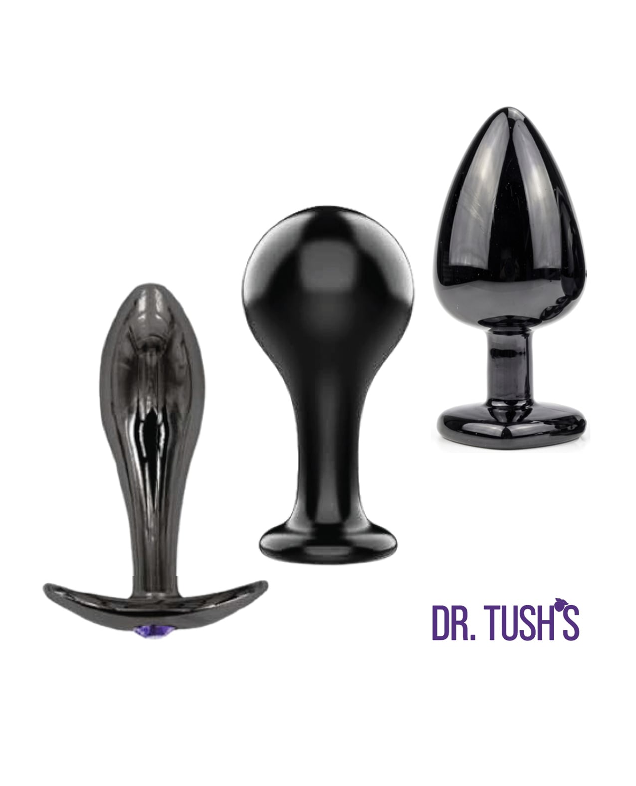 Dr. Tush's Bad Decisions Collection Anal Plug Set - Metal by Dr. Tush's