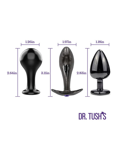 Dr. Tush's Bad Decisions Collection Anal Plug Set - Metal by Dr. Tush's