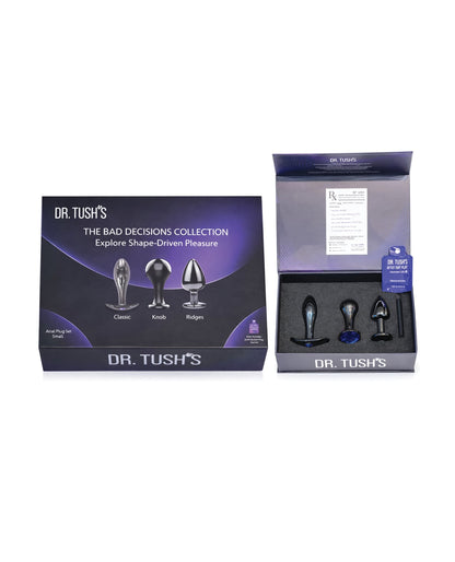 Dr. Tush's Bad Decisions Collection Anal Plug Set - Metal by Dr. Tush's