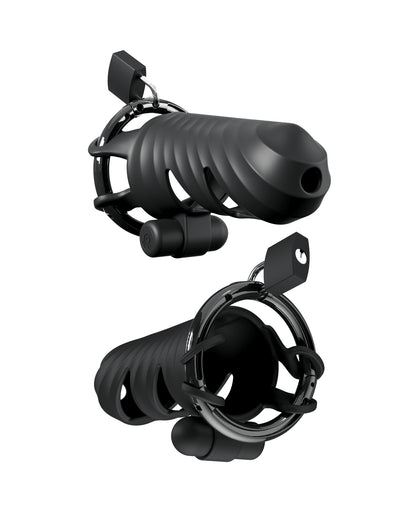 Fantasy C-Ringz Control Core Harness Remote Controlled Vibrating Cock Blocker - Black by Fantasy C-Ringz