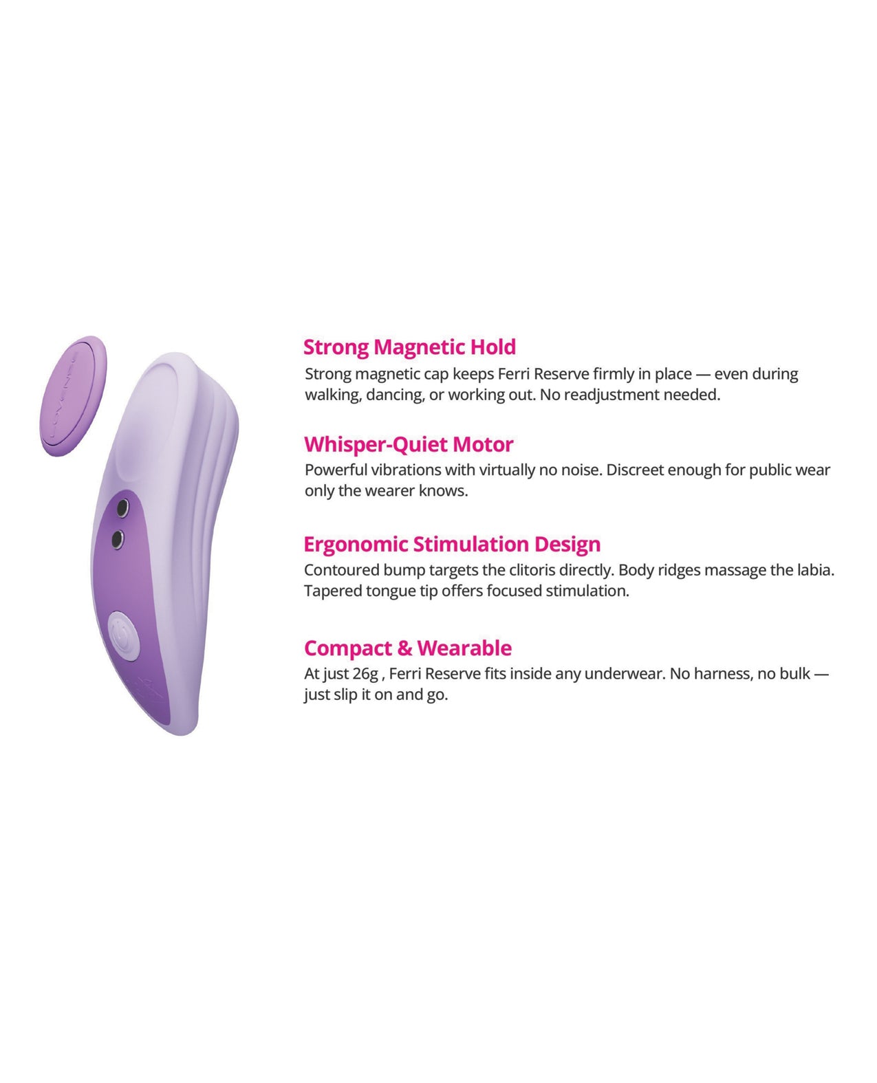 $=Lovense Ferri Reserve Panty Vibe Special Edition - Lavender by Lovense