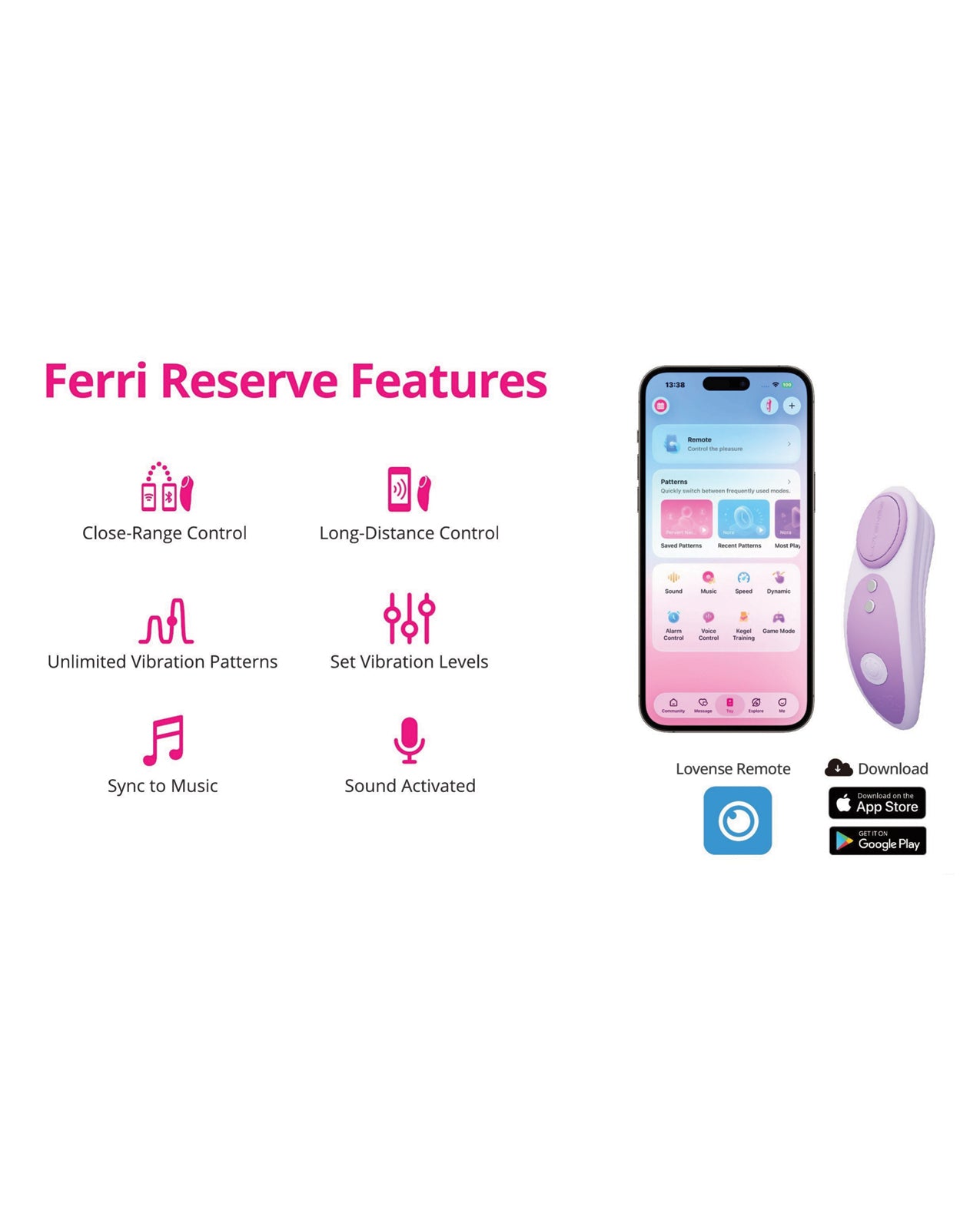 $=Lovense Ferri Reserve Panty Vibe Special Edition - Lavender by Lovense