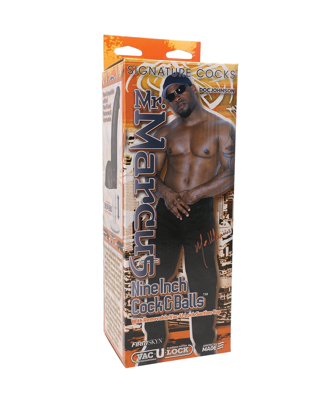 Signature Cocks Mr. Marcus 9" Cock & Balls w/Removable Vac-U-Lock Suction Cup by Vac-U-lock
