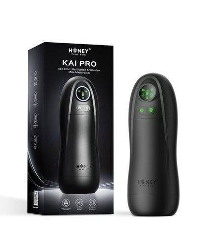 Kai Pro App-Controlled Sucking & Vibrating Male Masturbator by Honey Play Box
