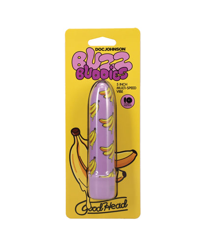 GoodHead Buzz Buddies 5" Multi-Speed Vibe - Bananas by GoodHead