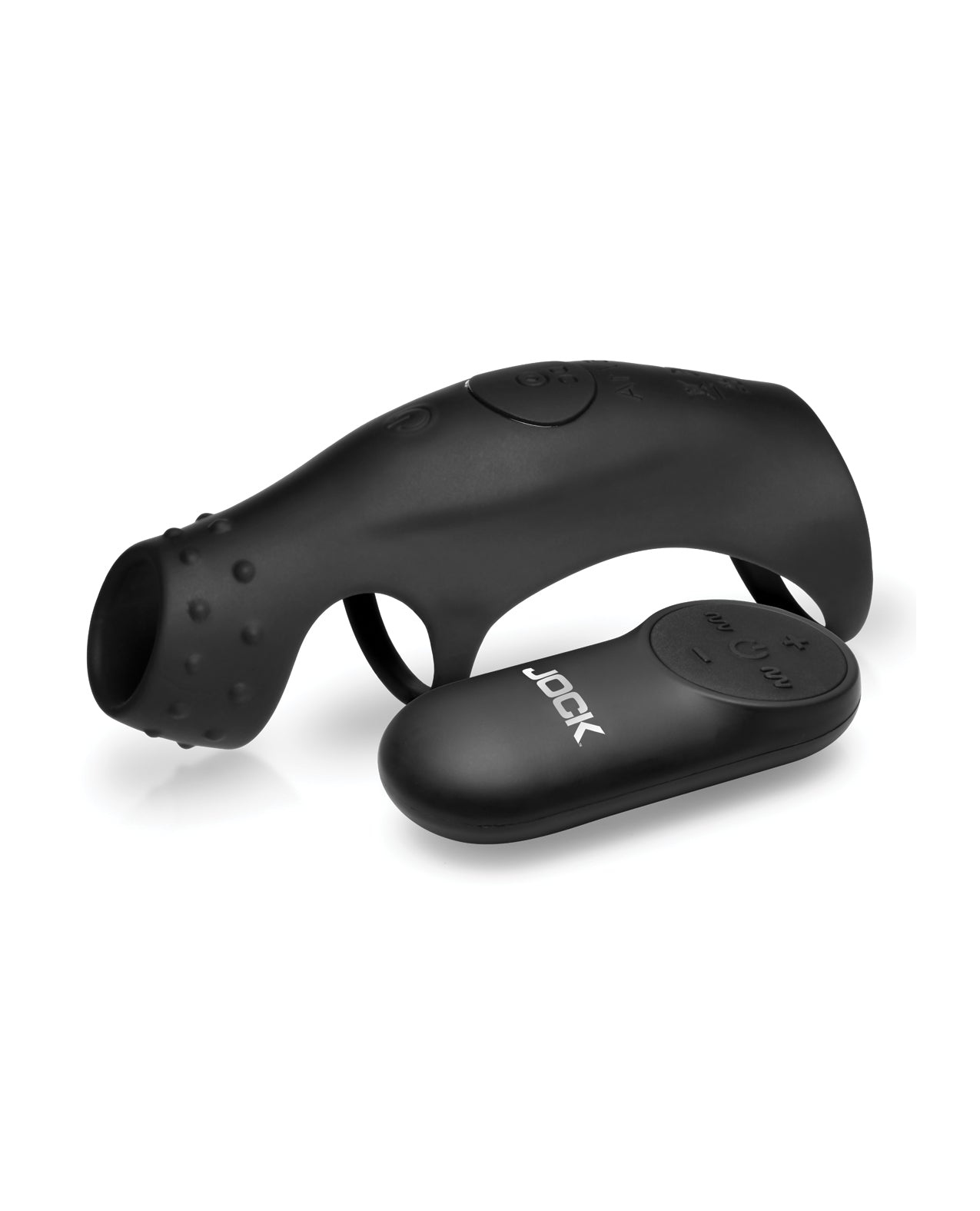Curve Toys Jock Enhancers Rush Vibrating Penis Sleeve C-Ring w/Remote by Jock