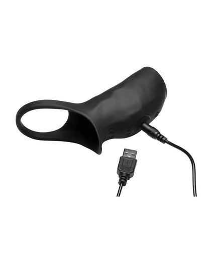 Curve Toys Jock Enhancers Surge Vibrating Penis Sleeve C-Ring w/Remote by Jock
