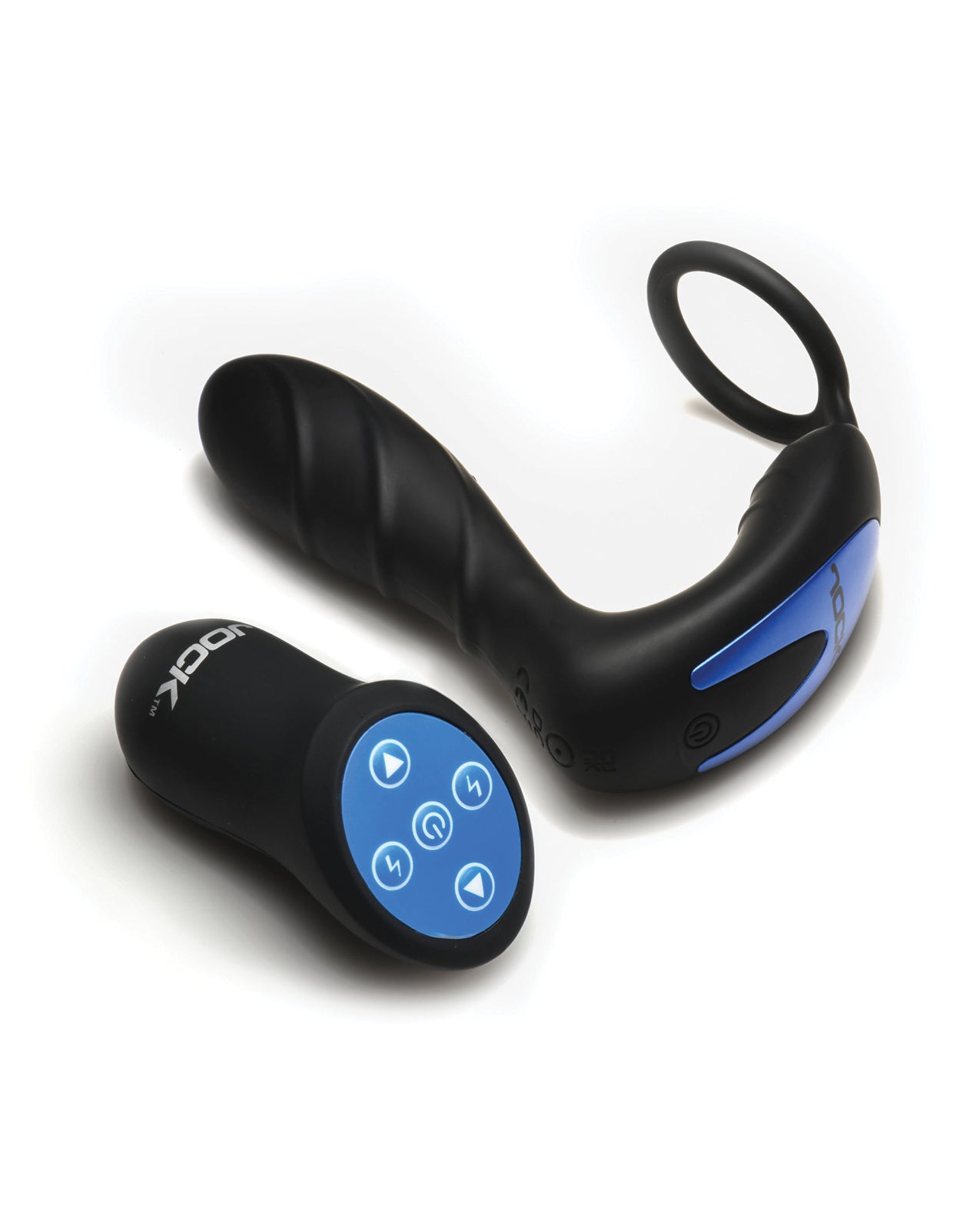 Curve Toys Jock Electro Shockwave E-Stim Anal Plug w/C-Ring by Jock