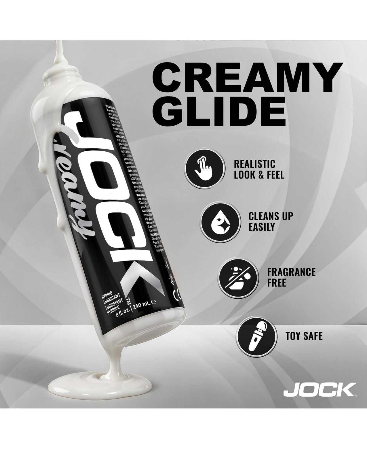 Curve Toys Jock Creamy Cum Lubricant - 8 oz by Jock