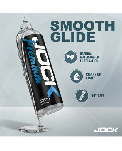 Curve Toys Jock Premium Water Based Lubricant - 8 oz by Jock