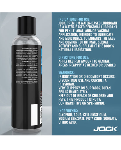 Curve Toys Jock Premium Water Based Lubricant - 8 oz by Jock