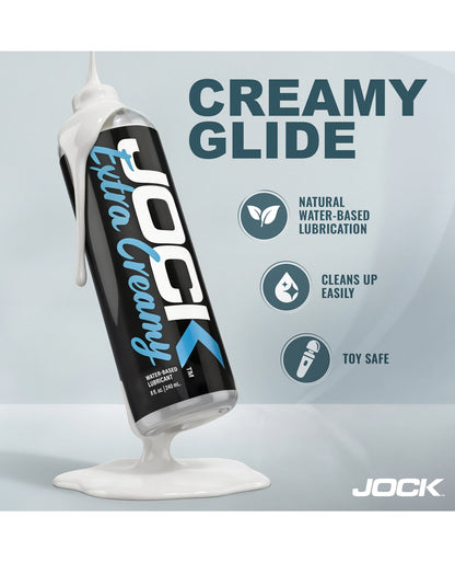Curve Toys Jock Extra Creamy Water Based Lubricant - 8 oz by Jock