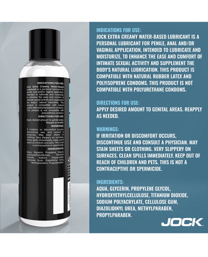 Curve Toys Jock Extra Creamy Water Based Lubricant - 8 oz by Jock