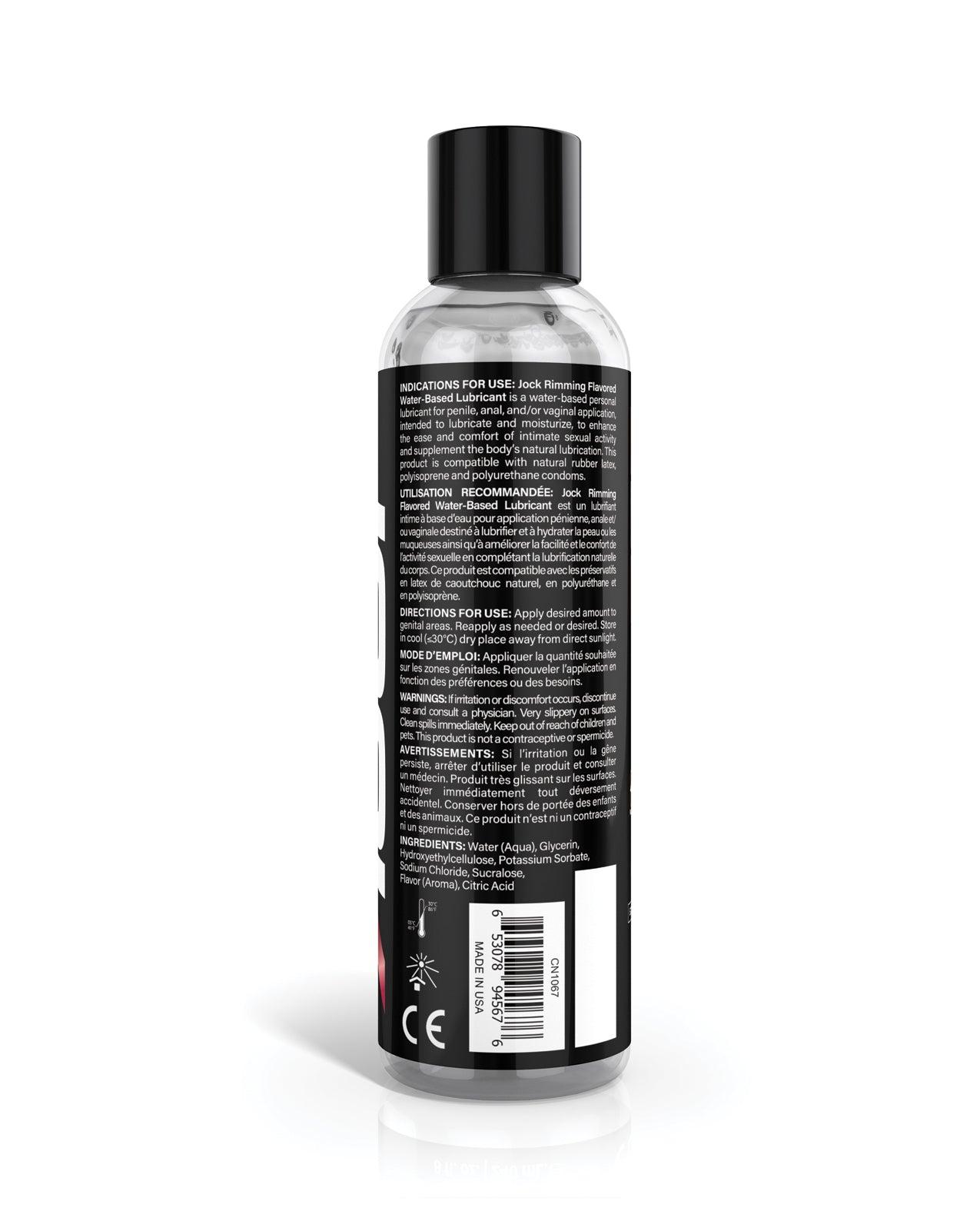 Curve Toys Jock Rimming Lubricant - Cherry 8 oz by Jock