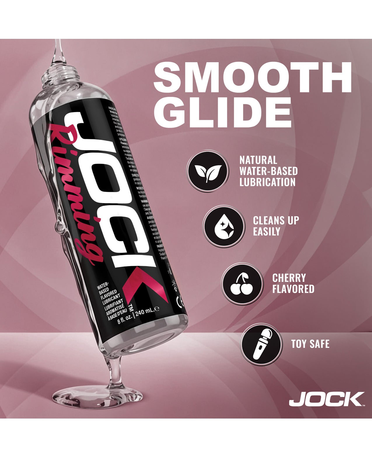 Curve Toys Jock Rimming Lubricant - Cherry 8 oz by Jock