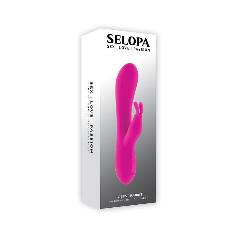 Selopa Robust Rabbit Silicone Rechargeable Pink by Evolved