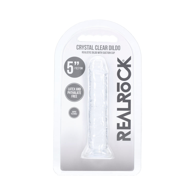 Realrock Realistic Dildo 5 in. Transparent by Shots America LLC