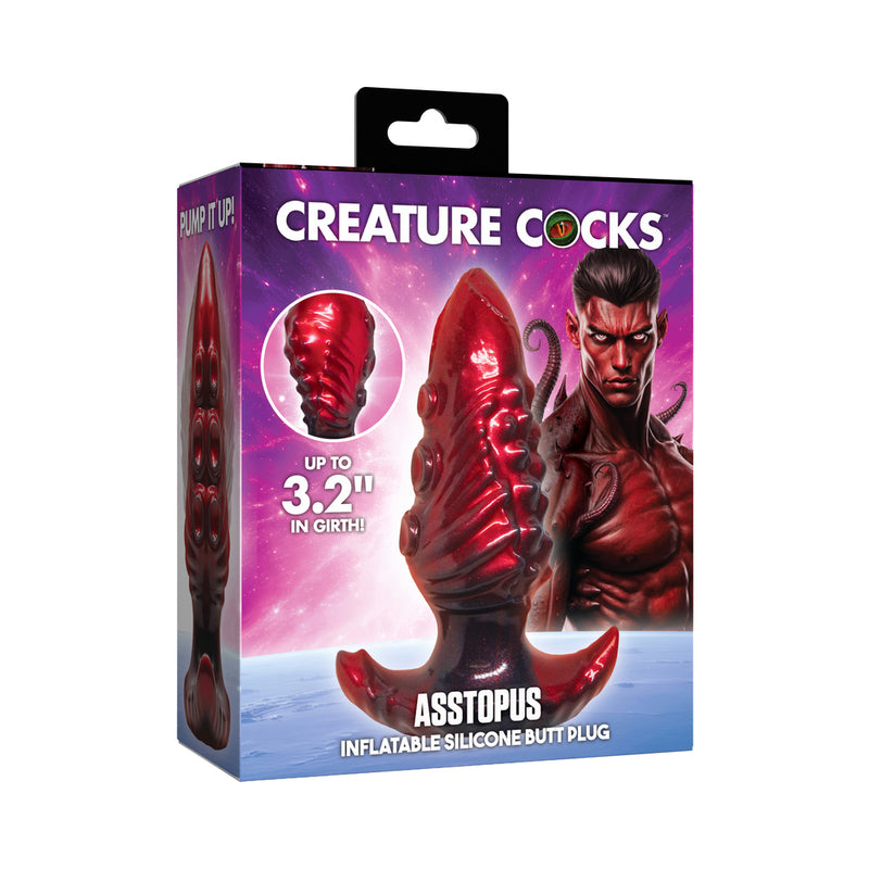 Creature Cocks Tentacle Inflatable Silicone Anal Plug Large by XR LLC