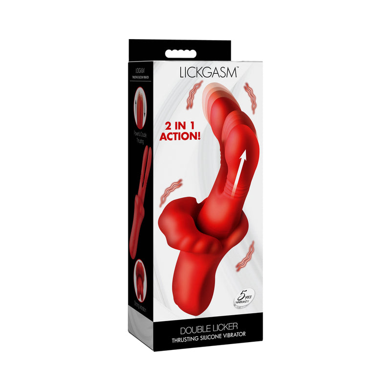 Lickgasm Double Thrusting Silicone Vibrator by XR LLC