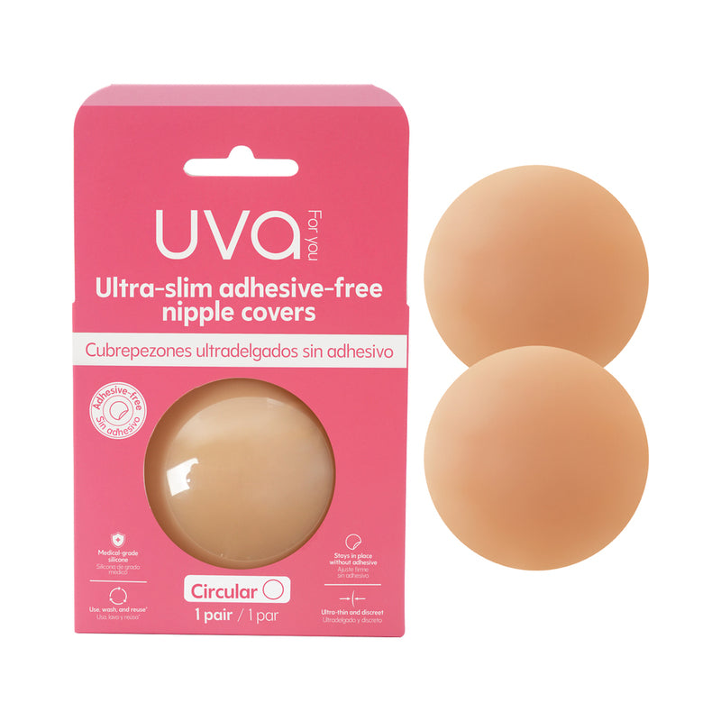 UVA Caramel Non-Adhesive Round Nipple Covers by Camtoyz/ Elixir