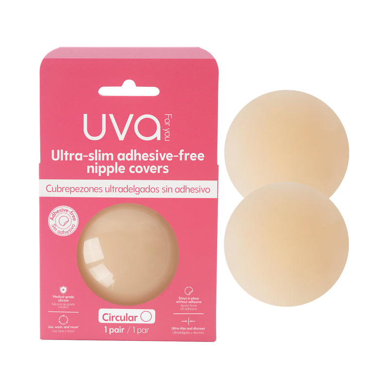 UVA Vanilla Non-Adhesive Round Nipple Covers by Camtoyz/ Elixir