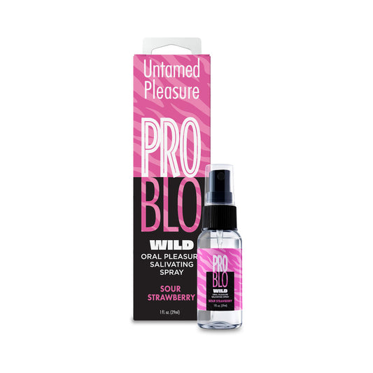 ProBlo Wild Mouthwatering Salivating Spray Sour Strawberry 1 oz. by Little Genie Productions