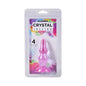 Crystal Jellies Novice Pop Plug 4 in. Purple by Doc Johnson