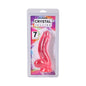 Crystal Jellies Curved Realistic Cock with Balls 7 in. Pink by Doc Johnson