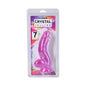 Crystal Jellies Curved Realistic Cock with Balls 7 in. Purple by Doc Johnson