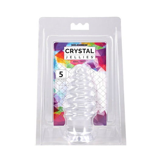 Crystal Jellies Anal Twist 5 in. Clear by Doc Johnson