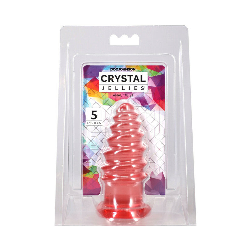Crystal Jellies Anal Twist 5 in. Pink by Doc Johnson