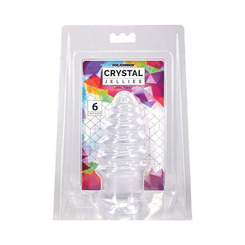 Crystal Jellies Anal Twist 6 in. Clear by Doc Johnson