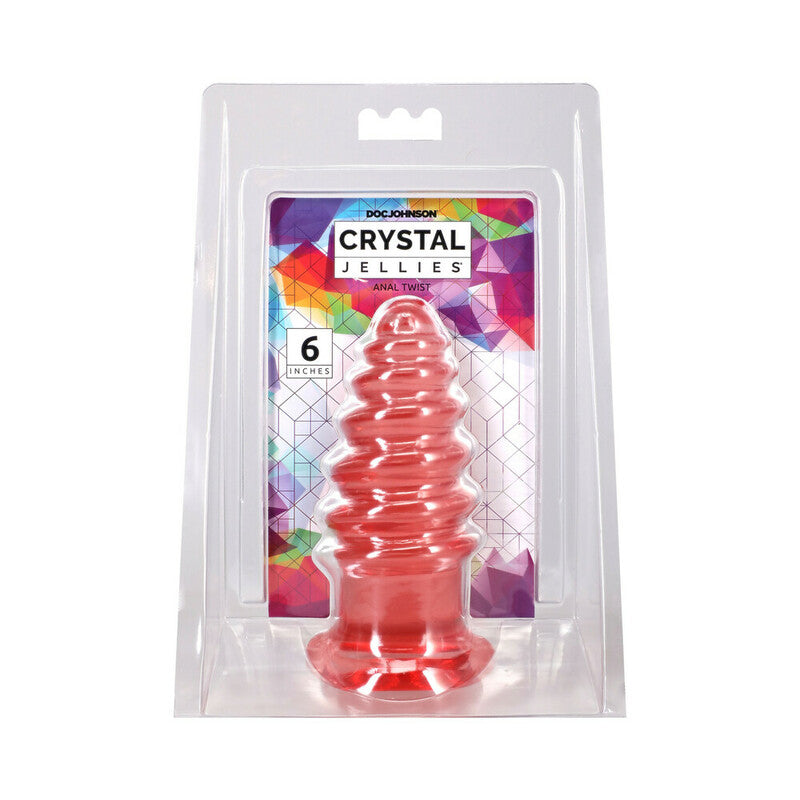 Crystal Jellies Anal Twist 6 in. Pink by Doc Johnson