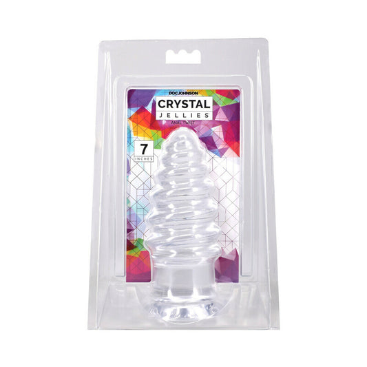 Crystal Jellies Anal Twist 7 in. Clear by Doc Johnson