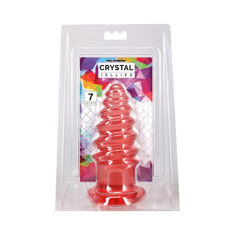 Crystal Jellies Anal Twist 7 in. Pink by Doc Johnson