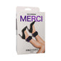 Merci Velvet Ankle Cuffs Violet/Black by Doc Johnson