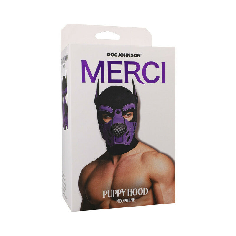 Merci Puppy Hood Neoprene Violet/Black by Doc Johnson