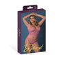 Magic Silk Wisteria Mist Bustier Cami & Thong Set Pink Queen Size by Magic Silk