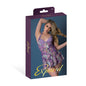 Magic Silk Wisteria Mist Halter Babydoll & G-Set Floral S/M by Magic Silk