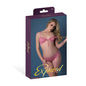 Magic Silk Wisteria Mist Bralette & Panty with Removable Garters Pink L/XL by Magic Silk