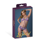 Magic Silk Wisteria Mist Bralette & Panty with Removable Garters Floral S/M by Magic Silk
