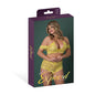 Magic Silk Daffodil Dreams Bardot Sleeve Halter Top & Boy Short Set Yellow Queen Size by Magic Silk