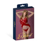 Magic Silk Rush Merry Widow & Panty Set Red L/XL by Magic Silk