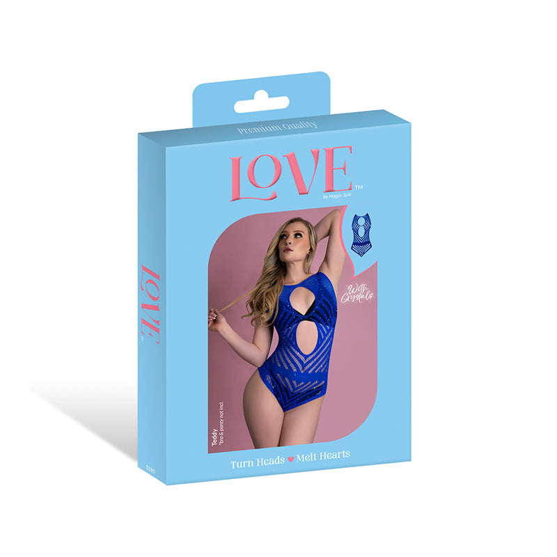Magic Silk Seamless Teddy Blue O/S by Magic Silk