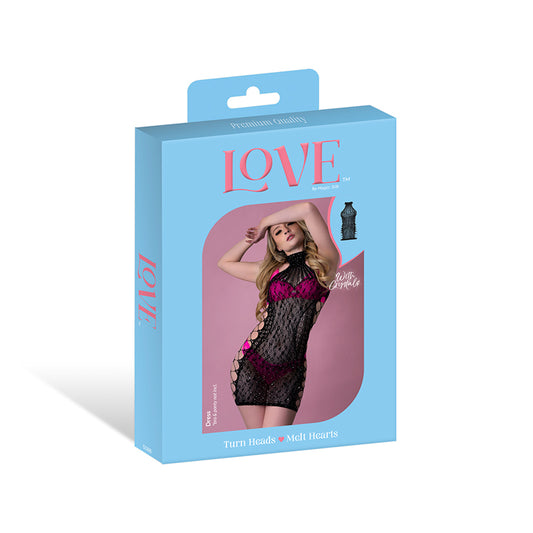 Magic Silk Seamless Dress Black O/S by Magic Silk
